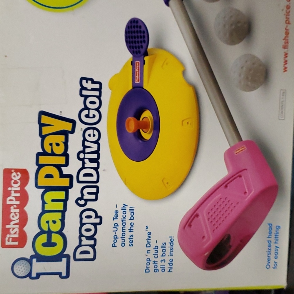 Fisher Price Drop n Drive Golf Toy Pink - Picture 4 of 5